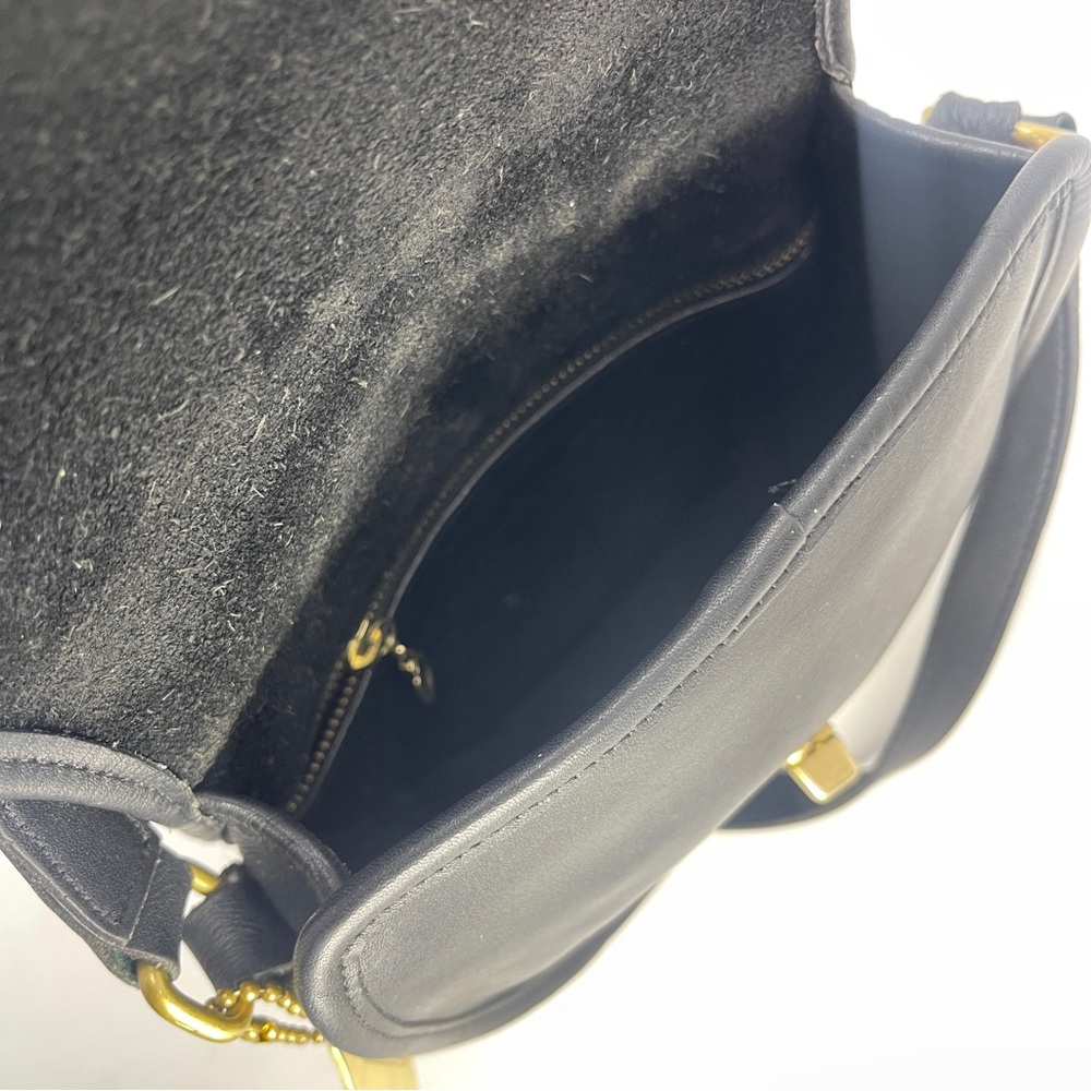 🛎️ Coach Watson Turn-lock Black Vintage Crossbody Bag - Picture 4 of 15